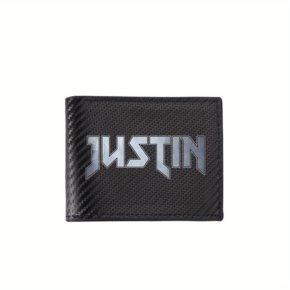 Interior Design Name Card - Nome in stile metallo Logo Justin