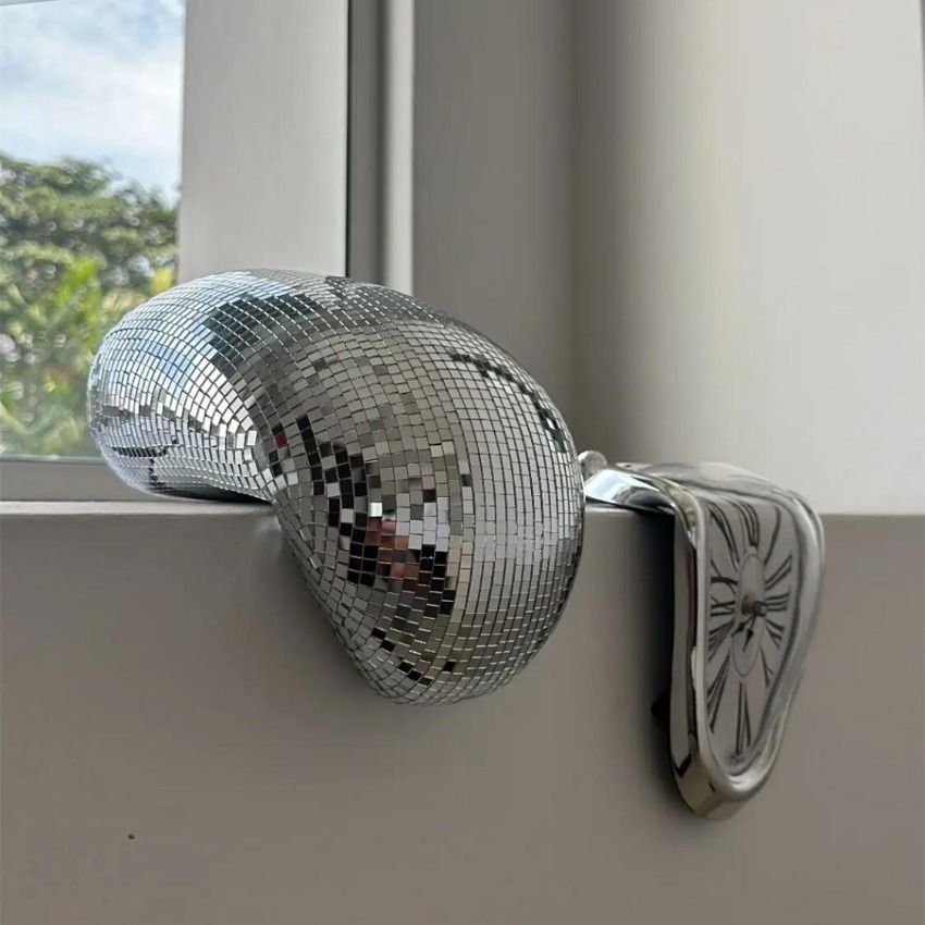 Interior Design Apartment - Sfera Disco Riflettente Decorativa da Scrivania,