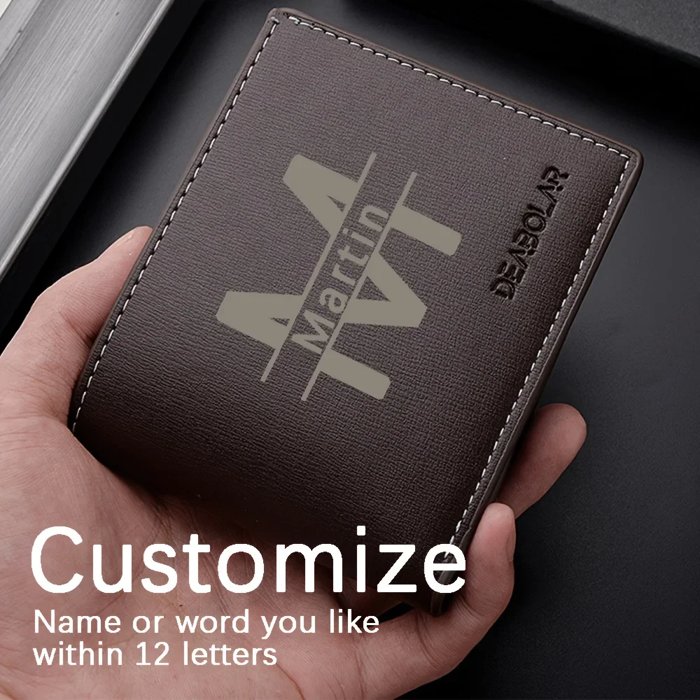 Interior Design Name Card - Portafoglio vintage da uomo personalizzato: design