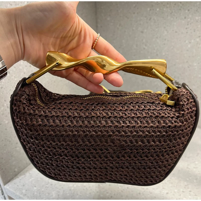 Interior Design High End - Borsa intrecciata a mano di marca