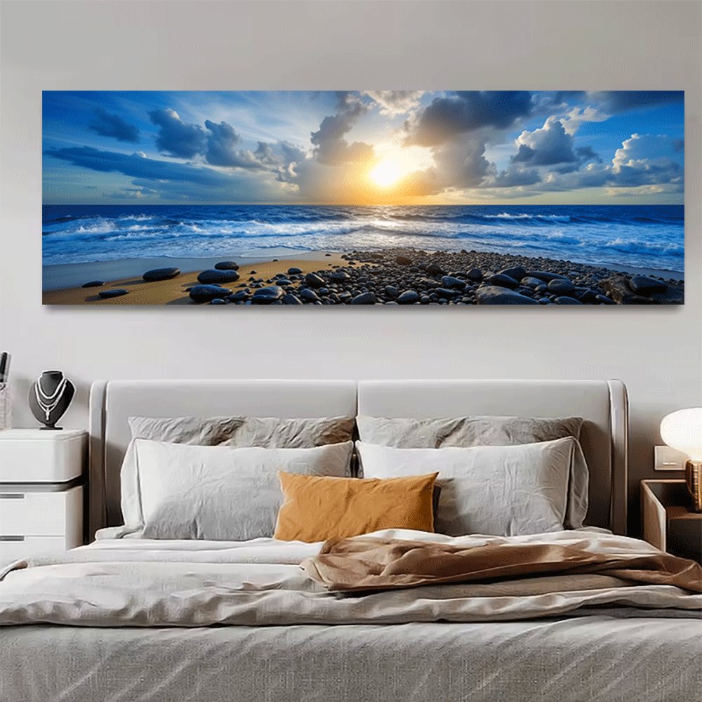 Interior Design Apartment - 1PC-Poster su tela senza cornice, tramonto