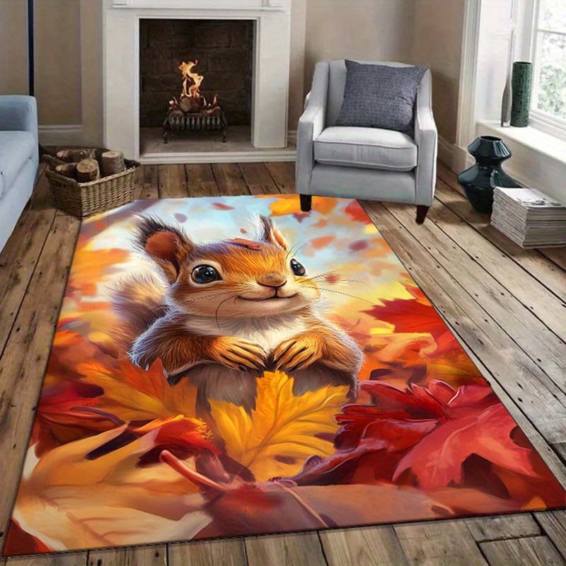 Tappeto scoiattolo autunnale p - Interior Design Living Room Ideas recensione e prezzo